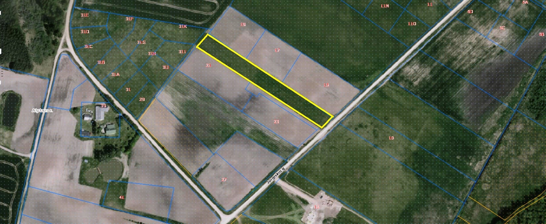 0,47 ha žemės sklypas Jurgiškių k., Alytaus raj., Pardavimui